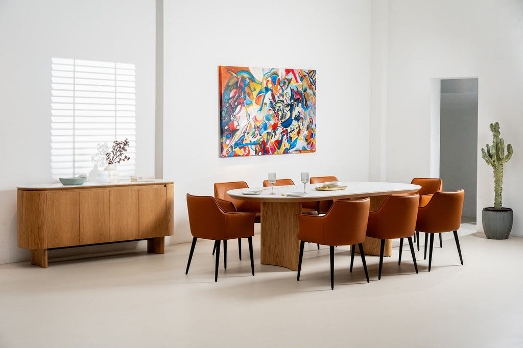 Lucerne Dining Table Natural With Ceramic - image 3