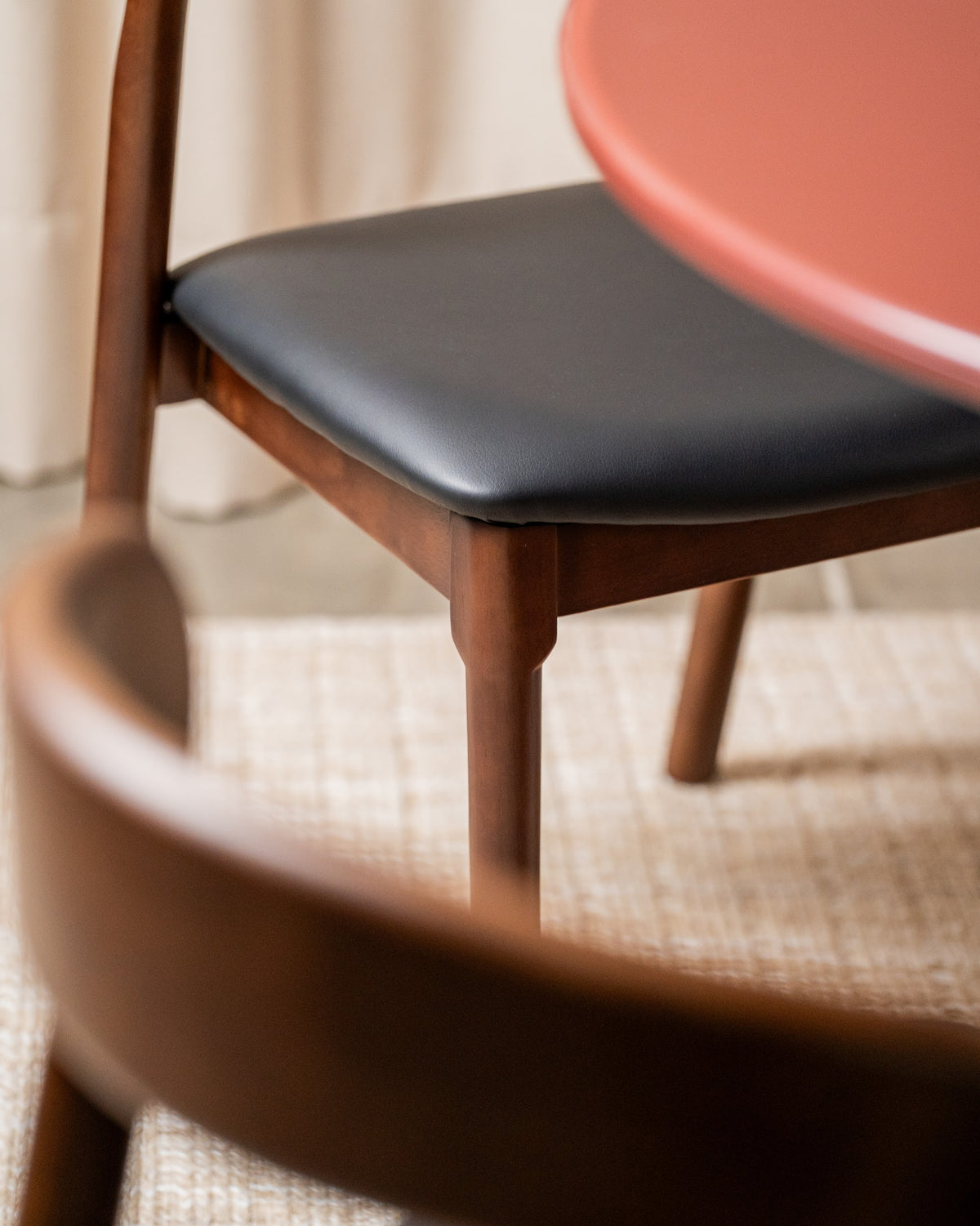Inari Dining Chair Walnut / Black PU (Set of 2) - image 17