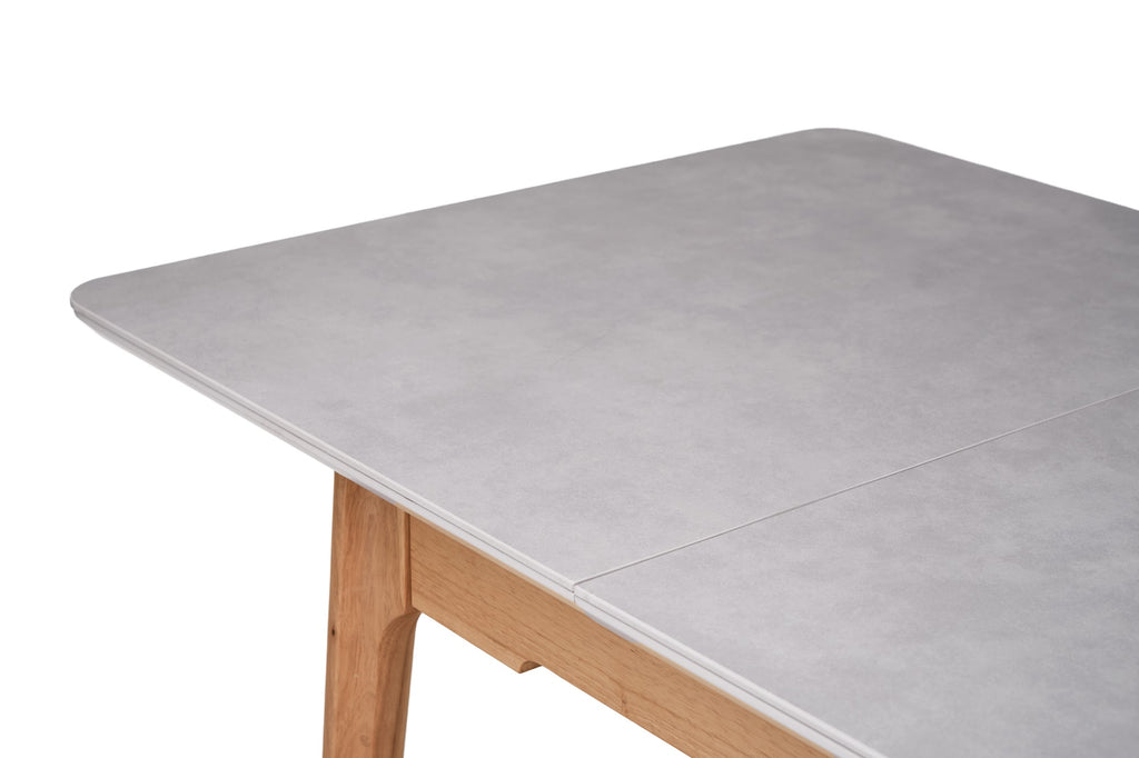 Norway Extension Dining Table Light Grey Ceramic - image 18