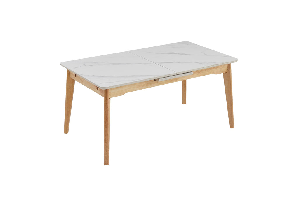 Denmark Extension Dining Table Snow White - image 17