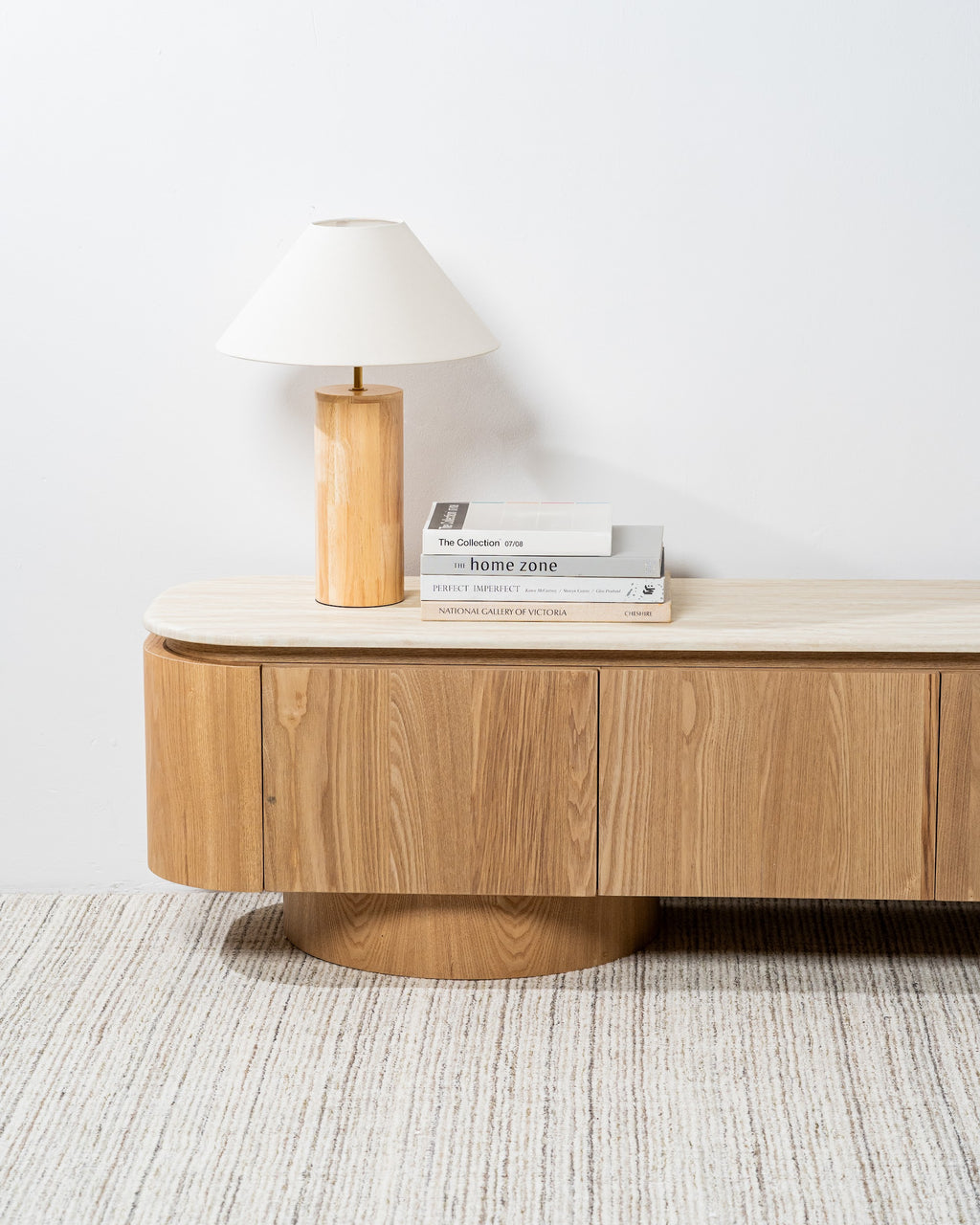 Waverley TV Unit White Travertine - image 6