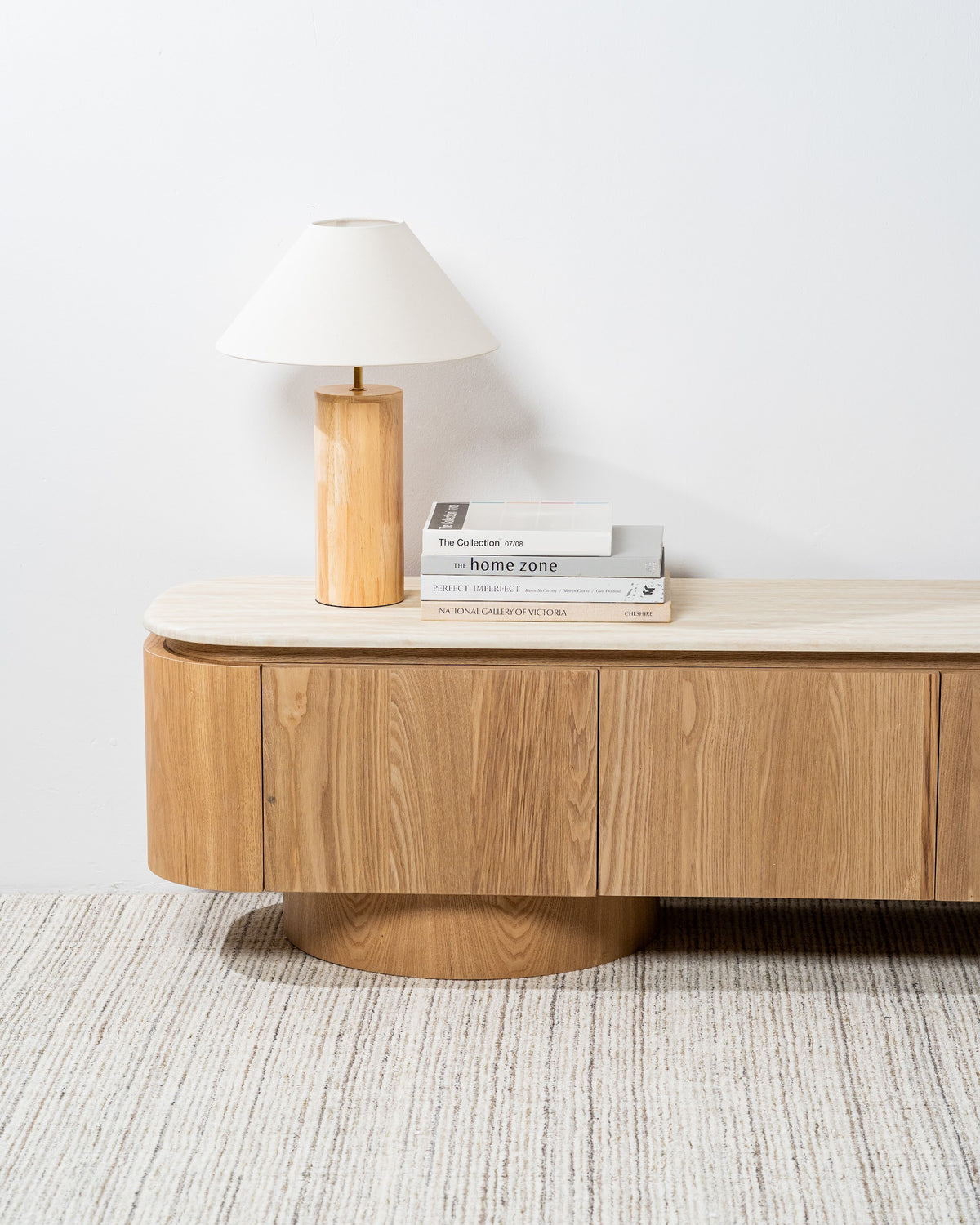 Waverley TV Unit White Travertine - image 6