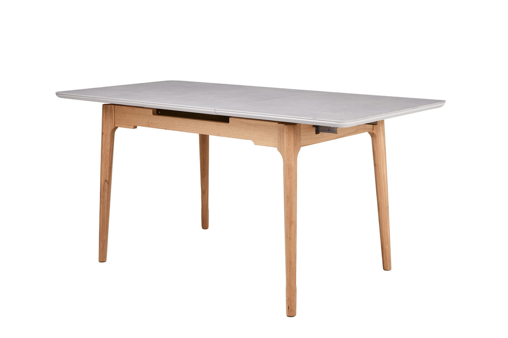 Norway Extension Dining Table Light Grey Ceramic - image 3