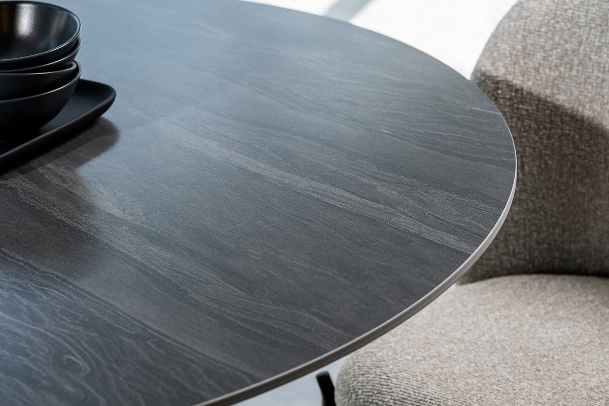 Scandi Large Dining Table Black Sand - image 40