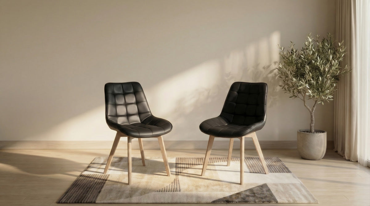 Forest Dining Chair Black / Natural (Set of 2) - image 10