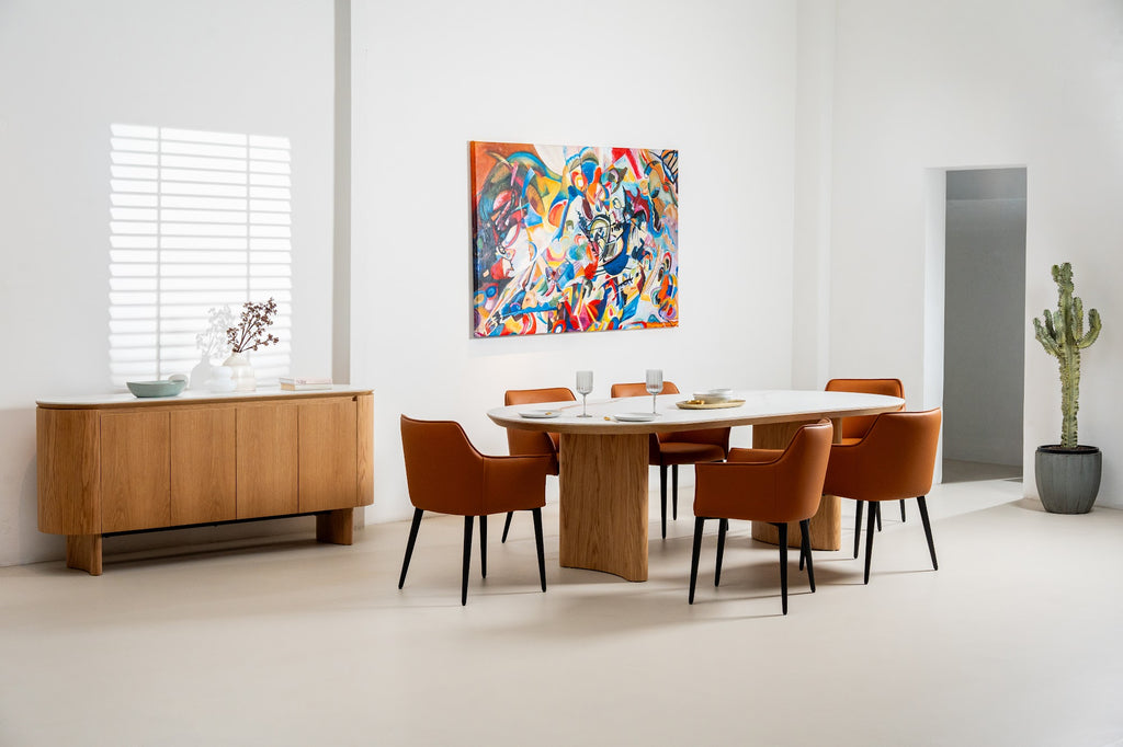 Lucerne Large Dining Table Natural With Ceramic - image 4