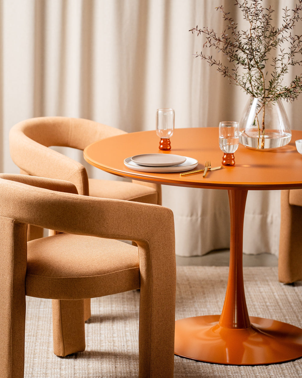 Elan Dining Table Matte Pumpkin - image 19