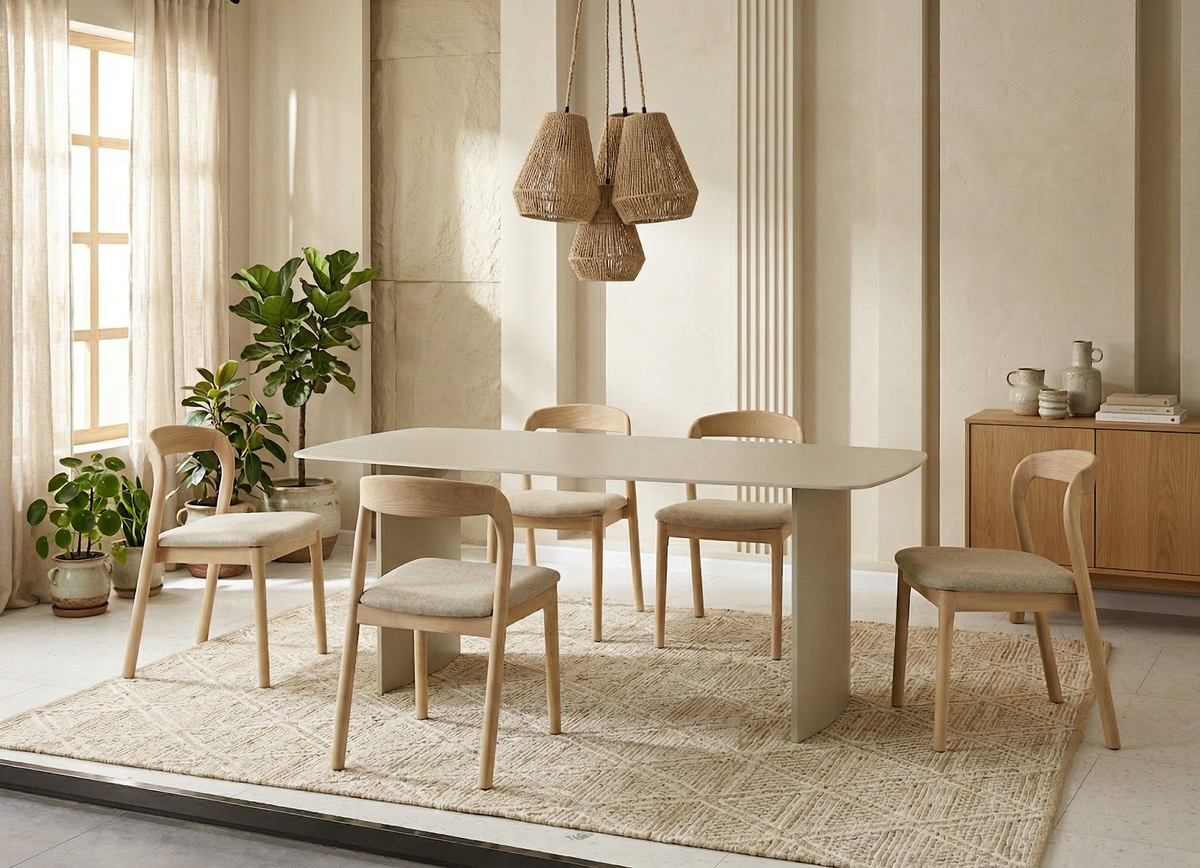 Vardo Dining Table Matte Tofu - image 10