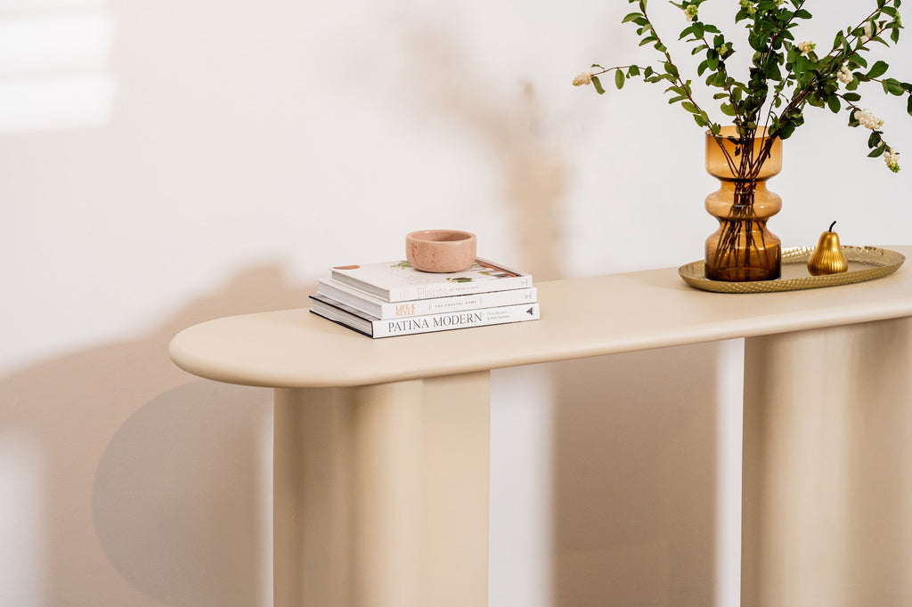 Coastal Console Table Pebble - image 28