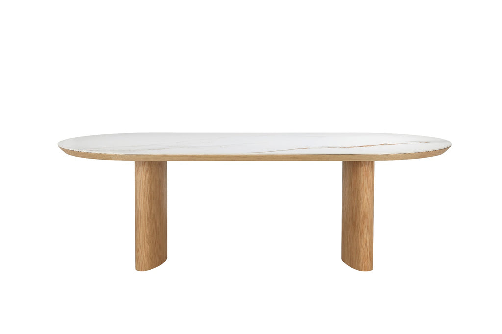 Lucerne Large Dining Table Natural With Ceramic - image 2