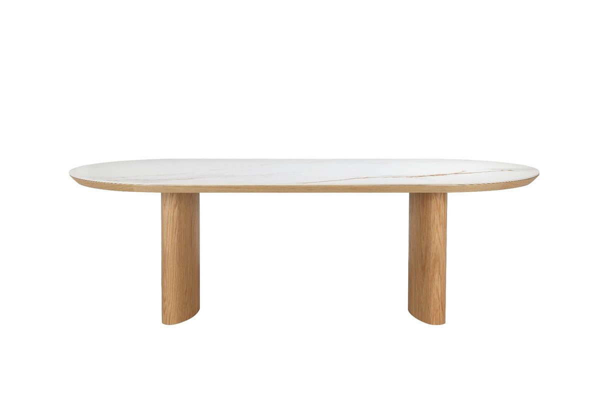 Lucerne Large Dining Table Natural With Ceramic - image 2