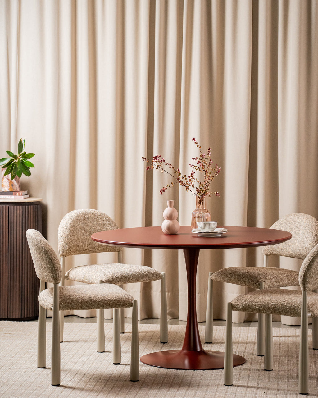 Elan Dining Table Matte Plum - image 4