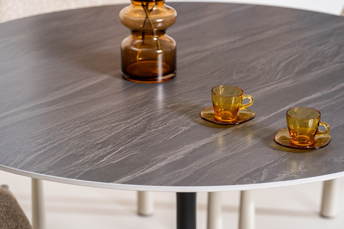 Scandi Large Dining Table Black Sand - image 25