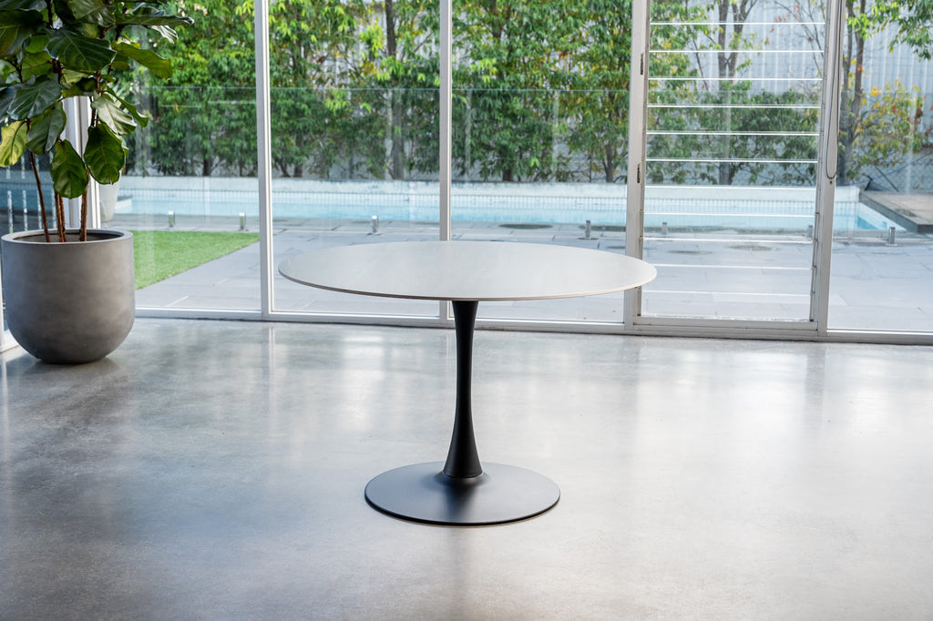 Scandi Large Dining Table Black Sand - image 6