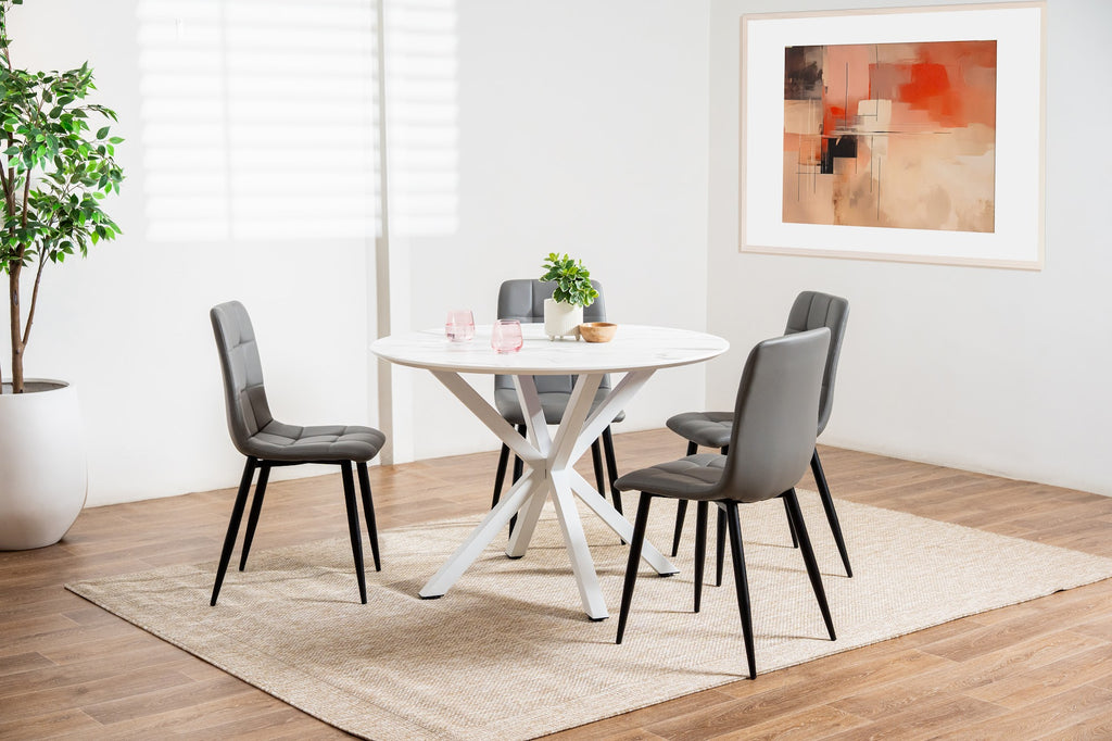 Villa Dining Table White Marble - image 12