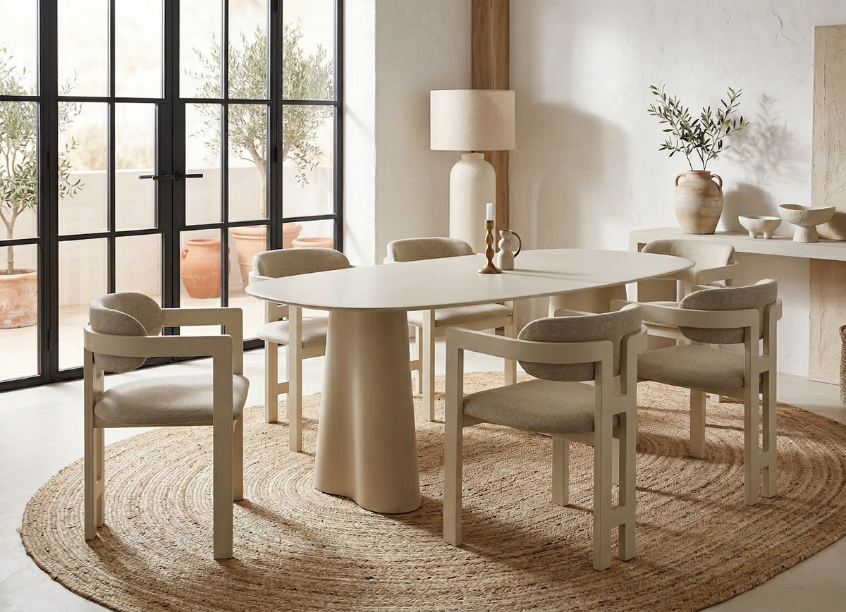 Portofino Dining Table Matte Tofu - image 8