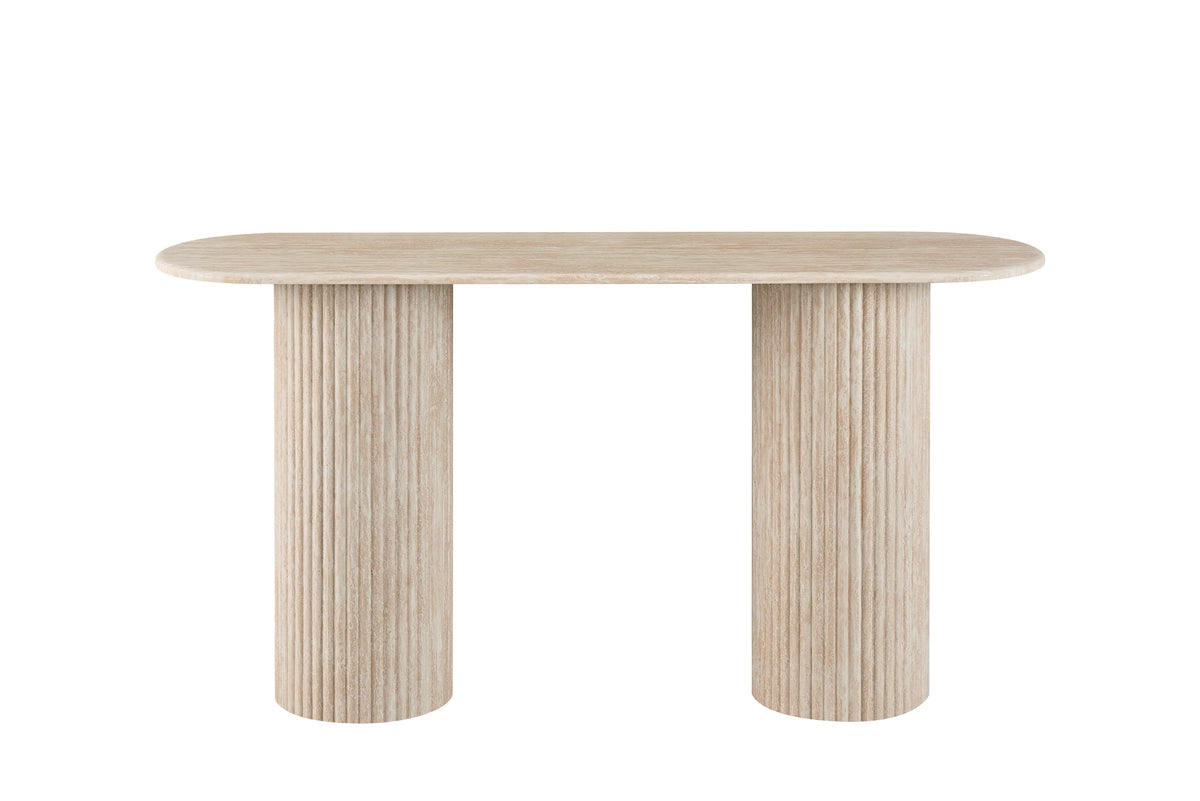 Pompeii Console Table Travertine - image 2