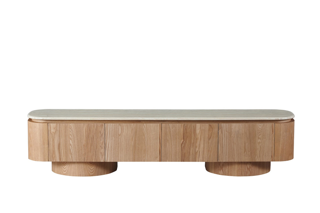 Waverley TV Unit White Travertine - image 3