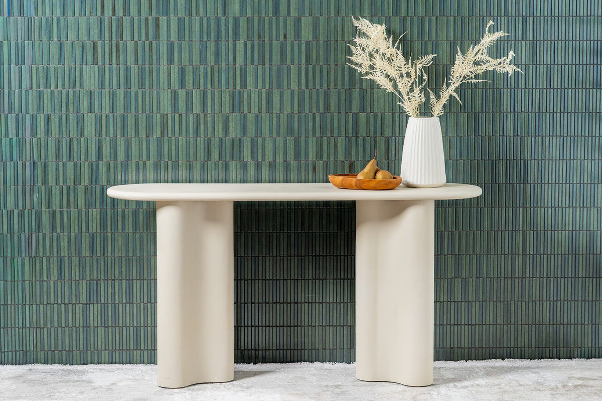 Coastal Console Table Pebble - image 18