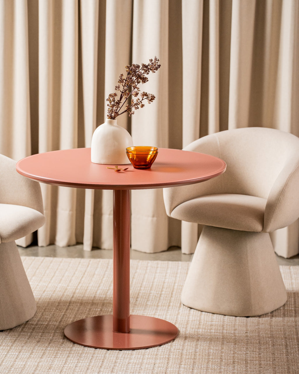 Positano Dining Table Matte Dusty Rose - image 22