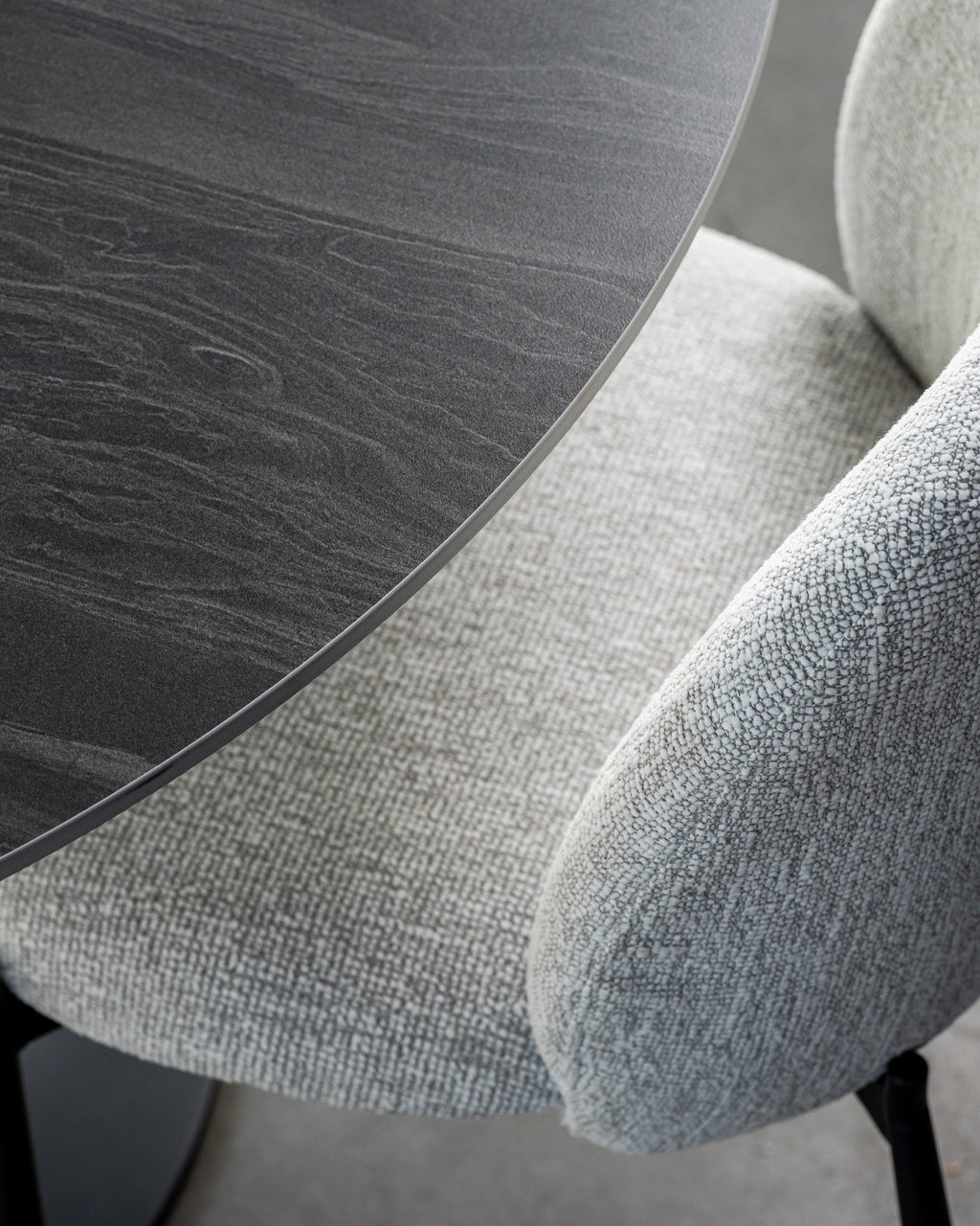 Scandi Large Dining Table Black Sand - image 45