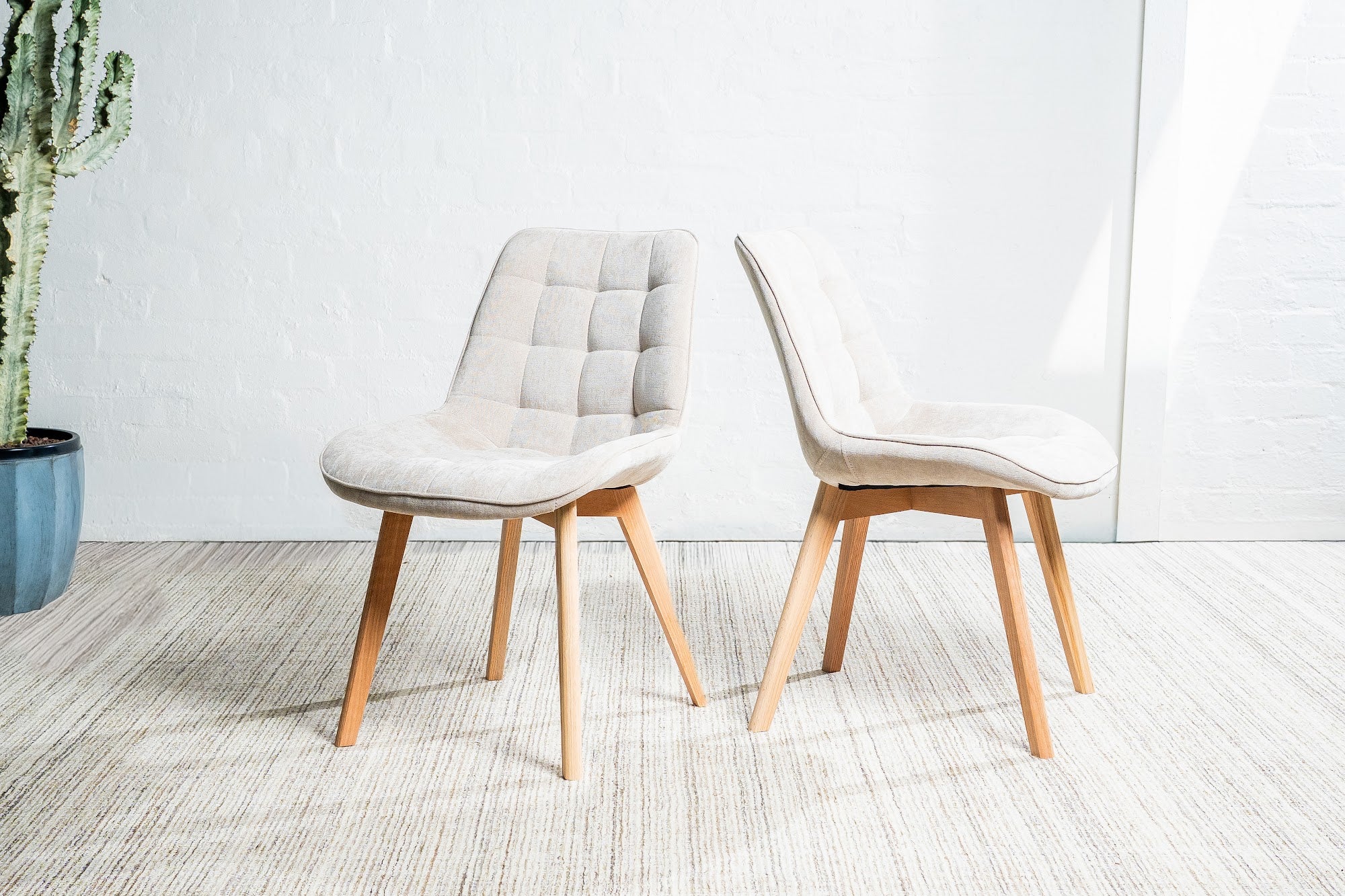 Forest Dining Chair Taupe / Natural (Set of 2)