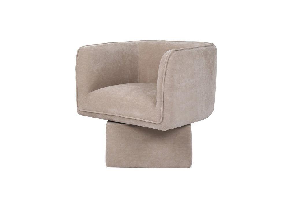 Chloe Swivel Occasional Chair Latte - image 6