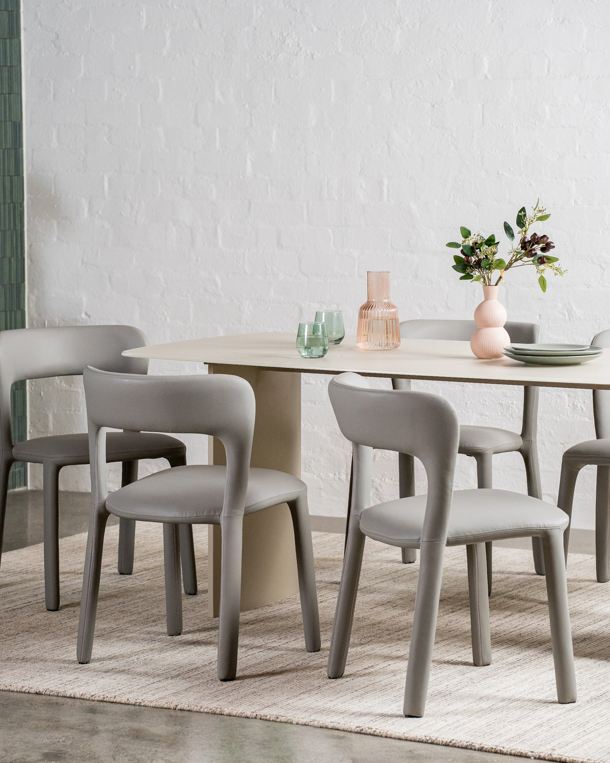 Vardo Dining Table Matte Tofu - image 15