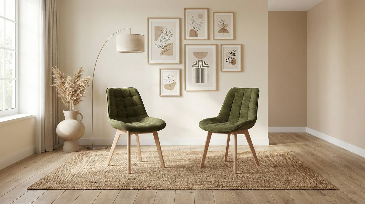 Forest Dining Chair Green / Natural (Set of 2) - image 10