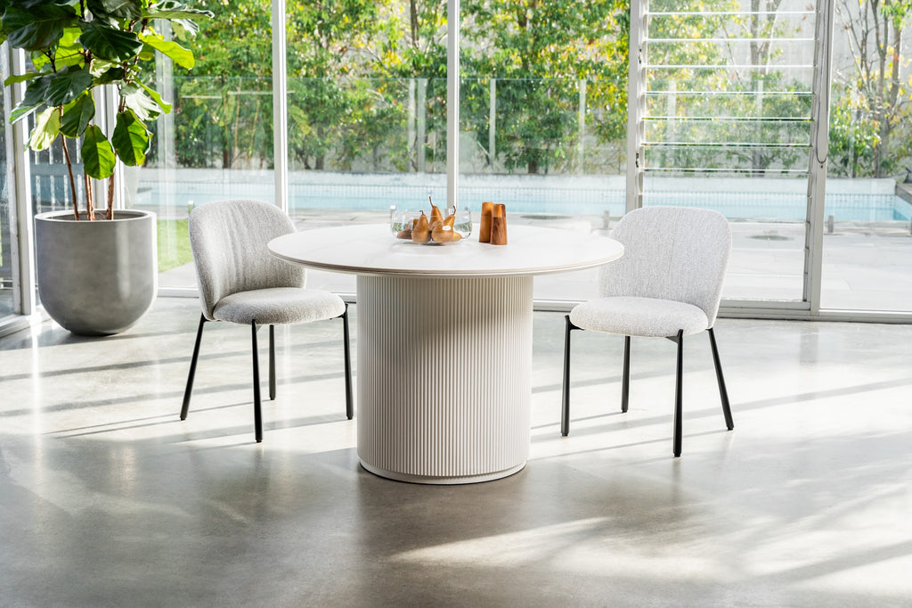 Windsor Dining Table Snow White Ceramic - image 31