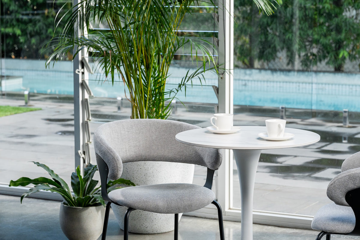 Scandi Small Dining Table Snow White - image 11
