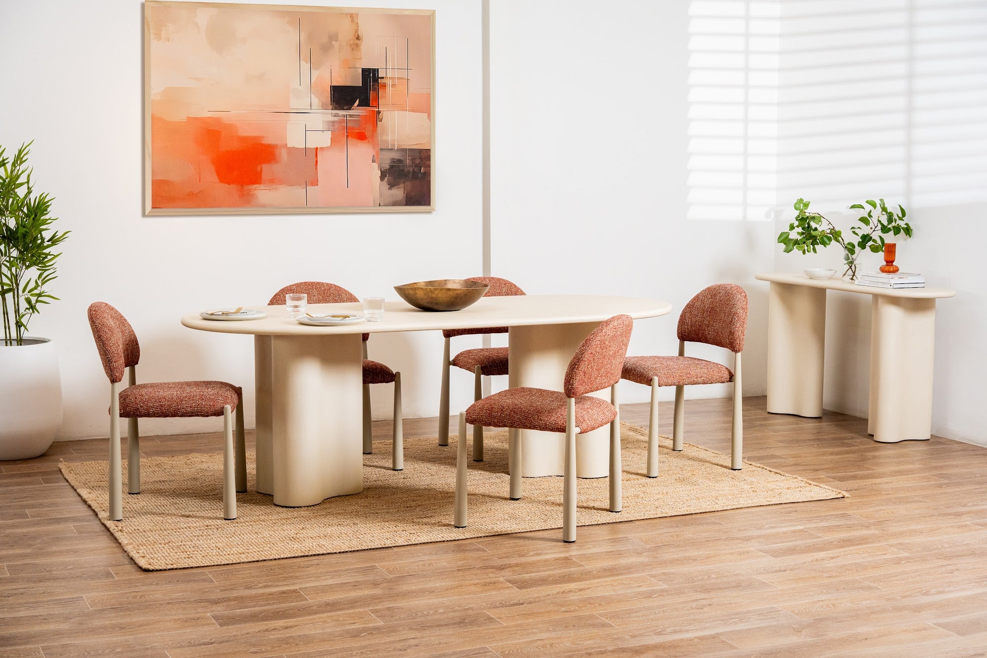 Coastal Dining Table Pebble - image 6