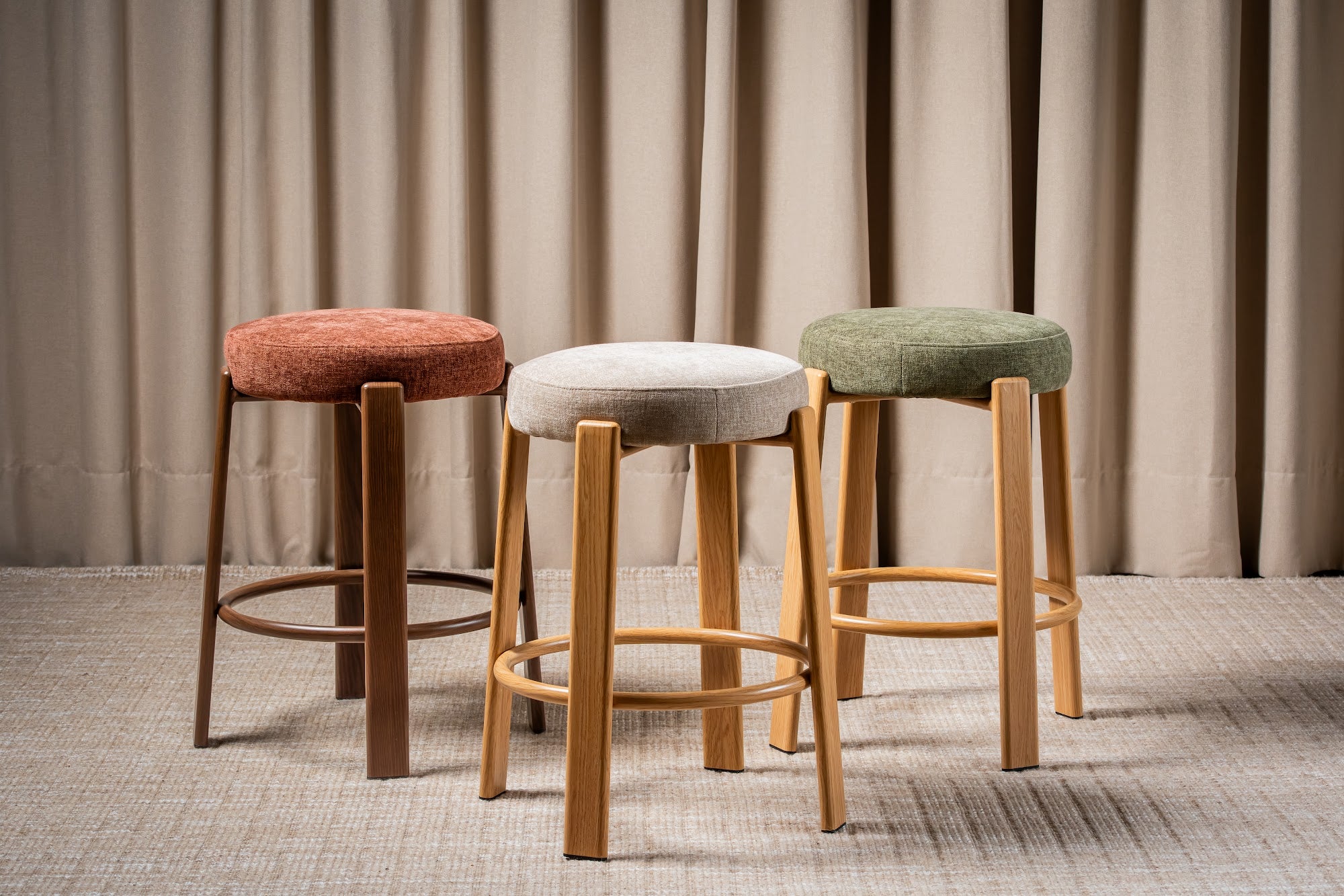 Bergen Bar Stool Forest / Natural (Set of 2) - image 3