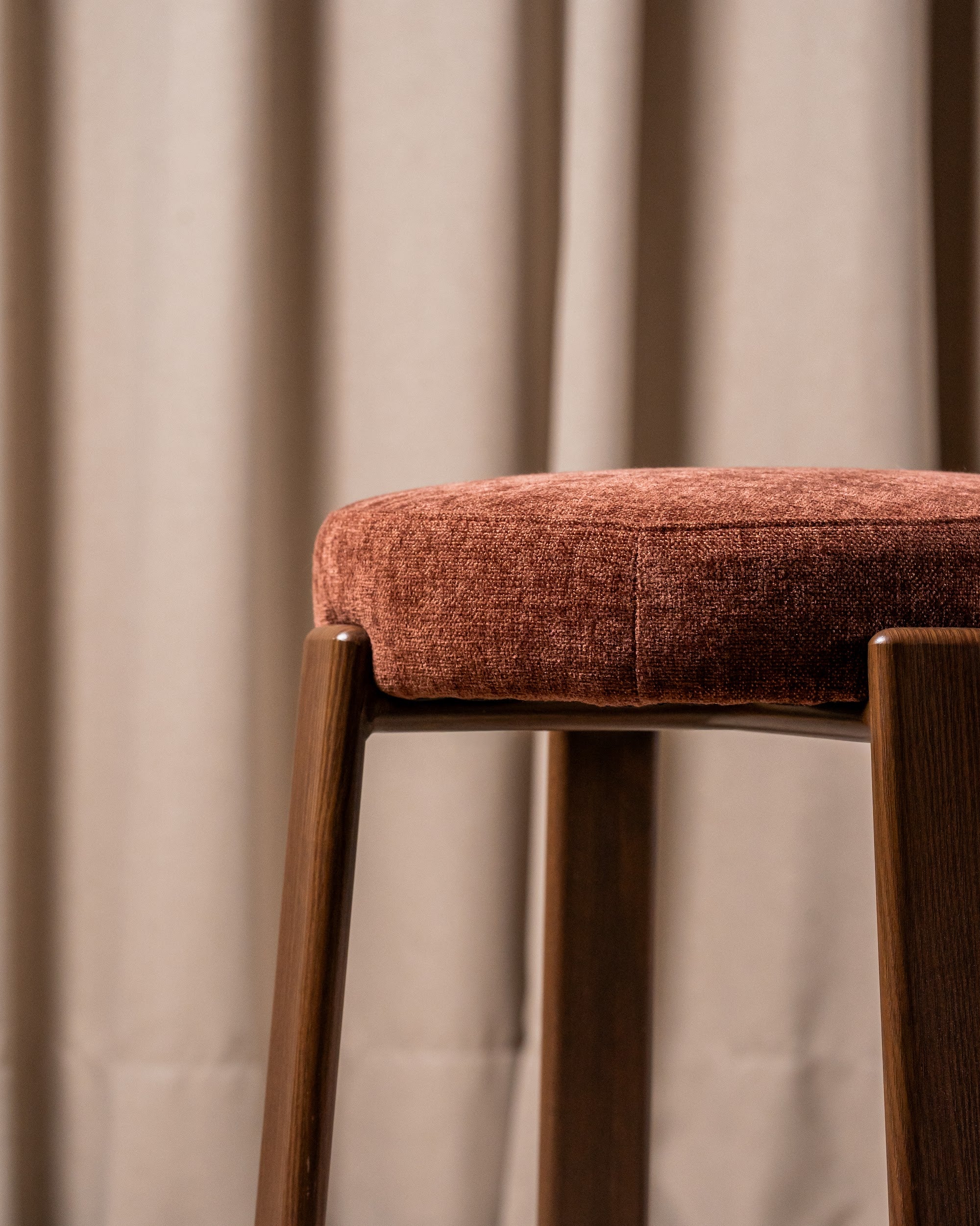 Bergen Bar Stool Rust / Walnut (Set of 2) - image 5