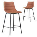 Cali Bar Stool Tan (Set of 2) - image 1