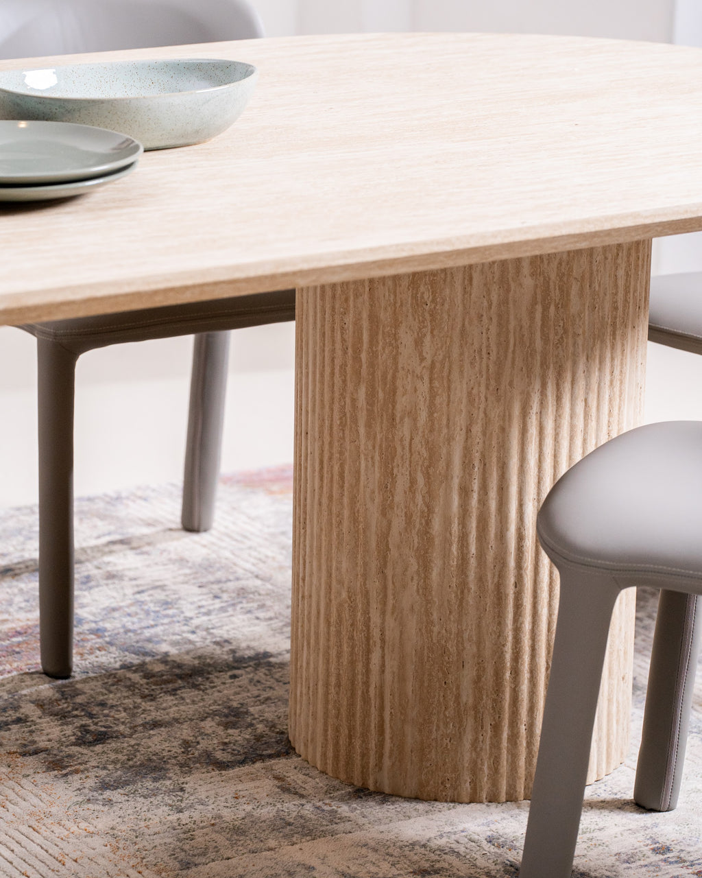 Milos Dining Table Limestone - image 4