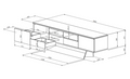 Symphony TV-Unit Marmo Ceramic / White MDF