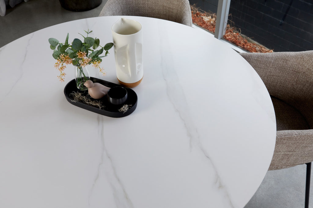 Cuba Round Dining Table White Sevella