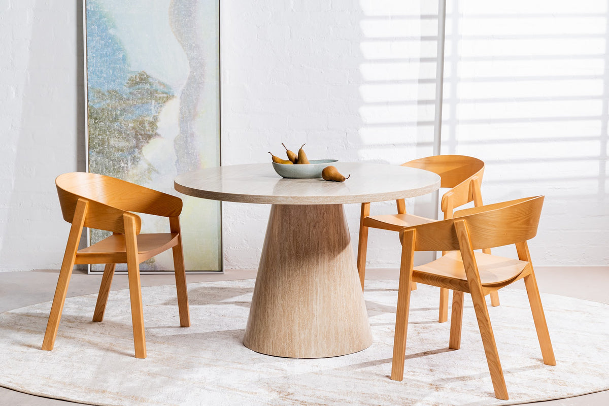 Tessa Round Dining Table French Fawn - image 8
