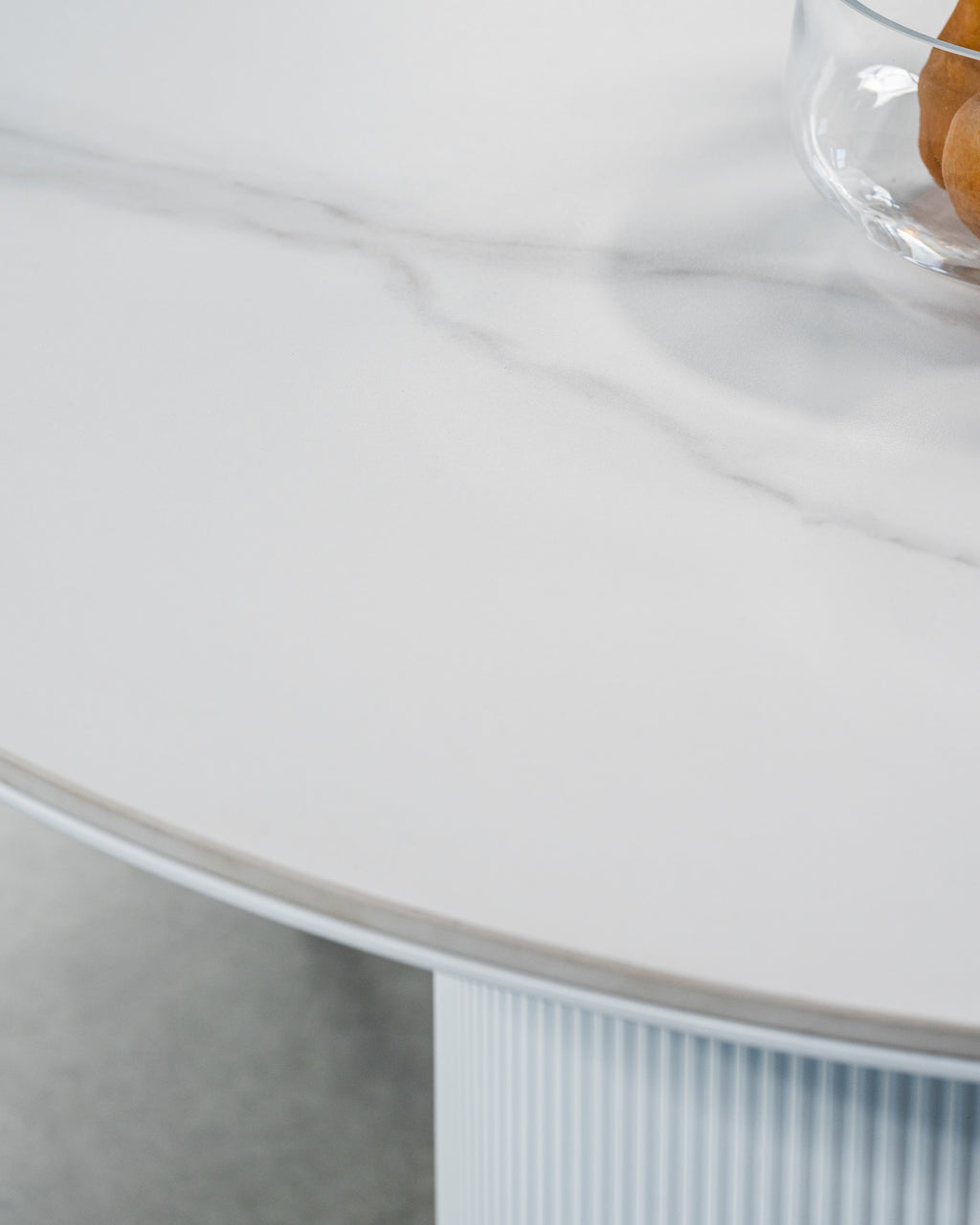 Windsor Dining Table Snow White Ceramic - image 10