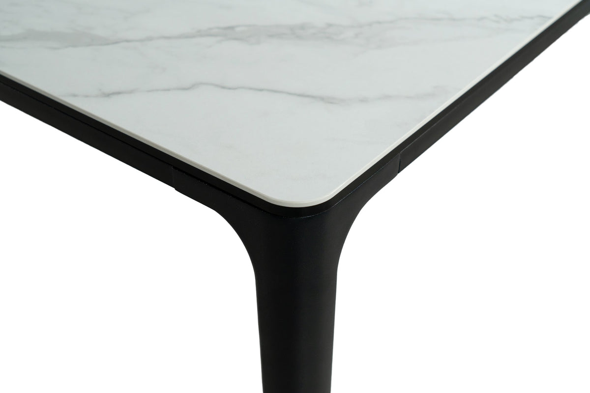 Magnate Outdoor Dining Table White Marble - image 4