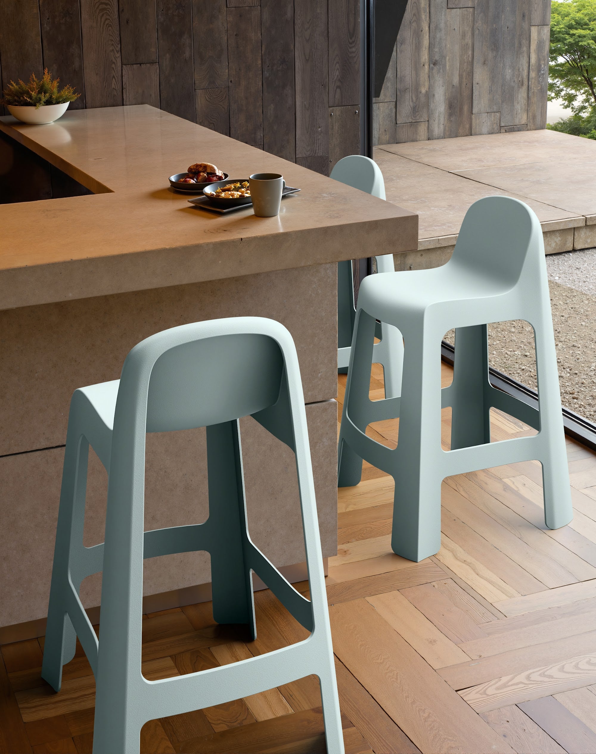 Bondi Outdoor Bar Stool Celadon Green - image 2