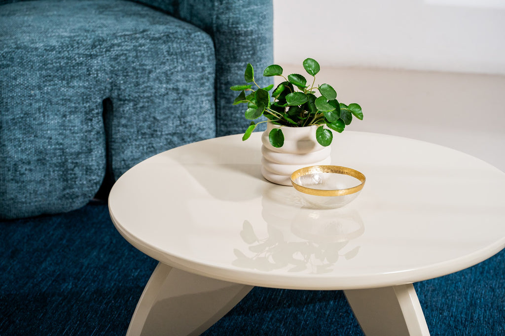 Peace Coffee Table Cream Gloss