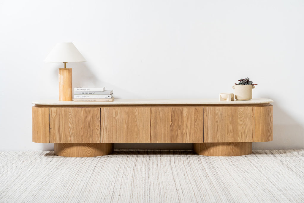 Waverley TV Unit White Travertine - image 5