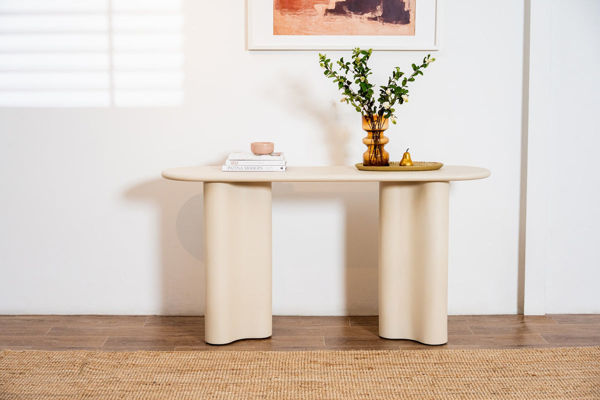 Coastal Console Table Pebble - image 16