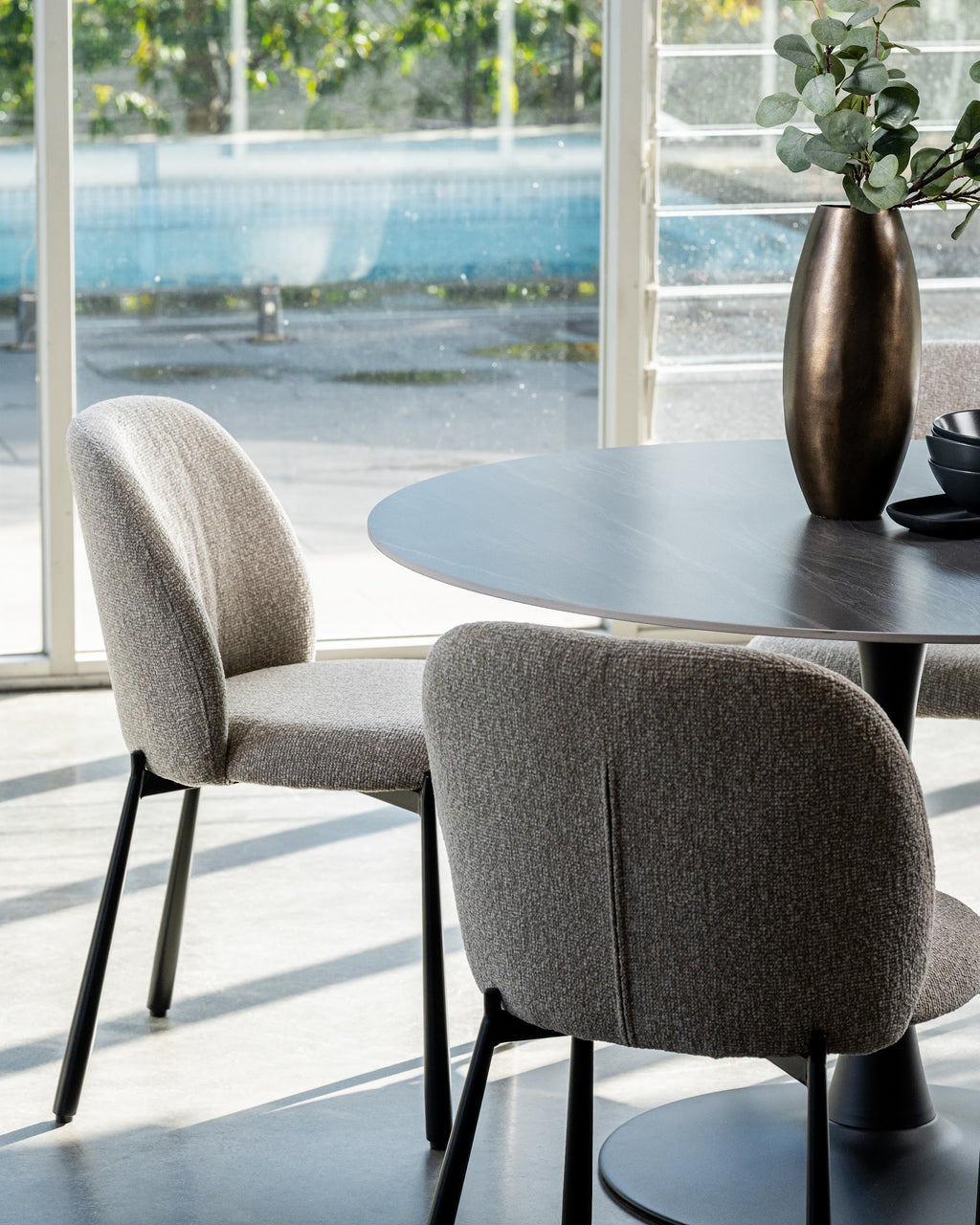Scandi Large Dining Table Black Sand - image 44