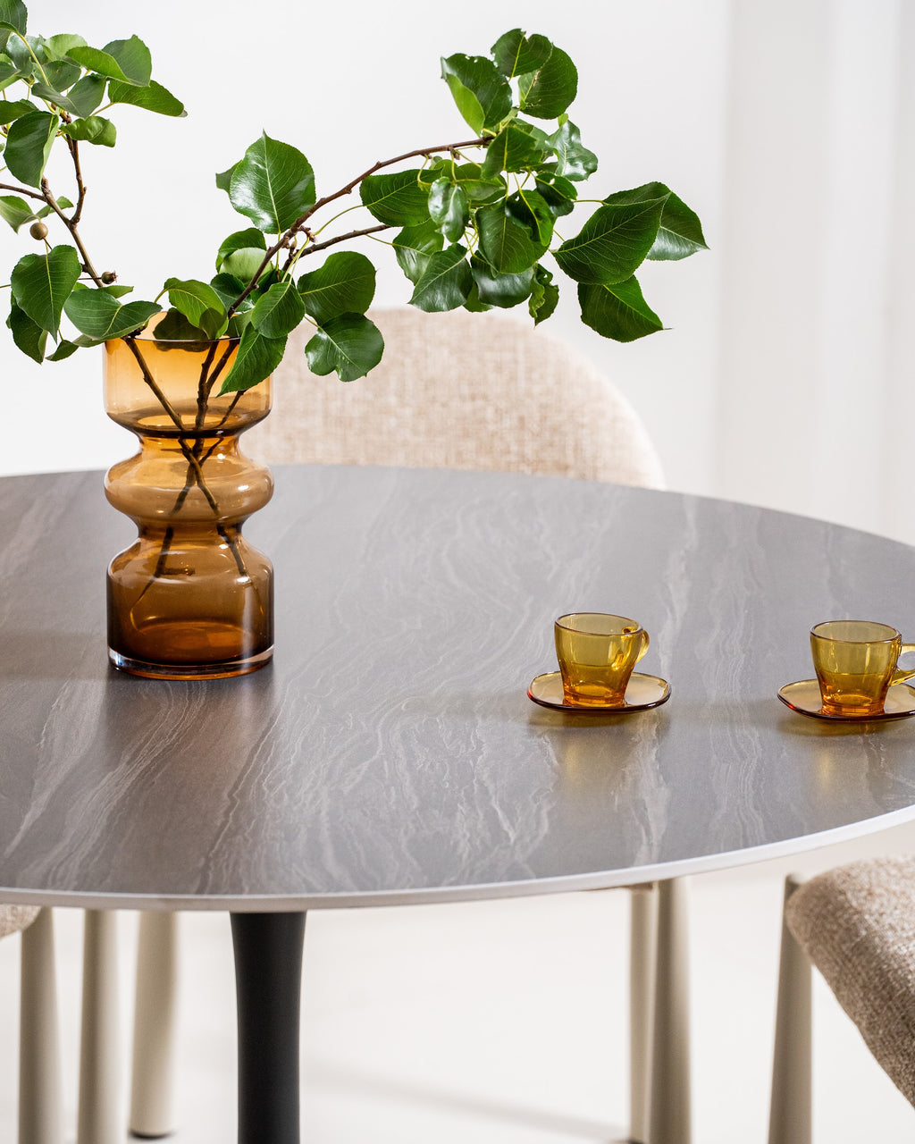 Scandi Large Dining Table Black Sand - image 21