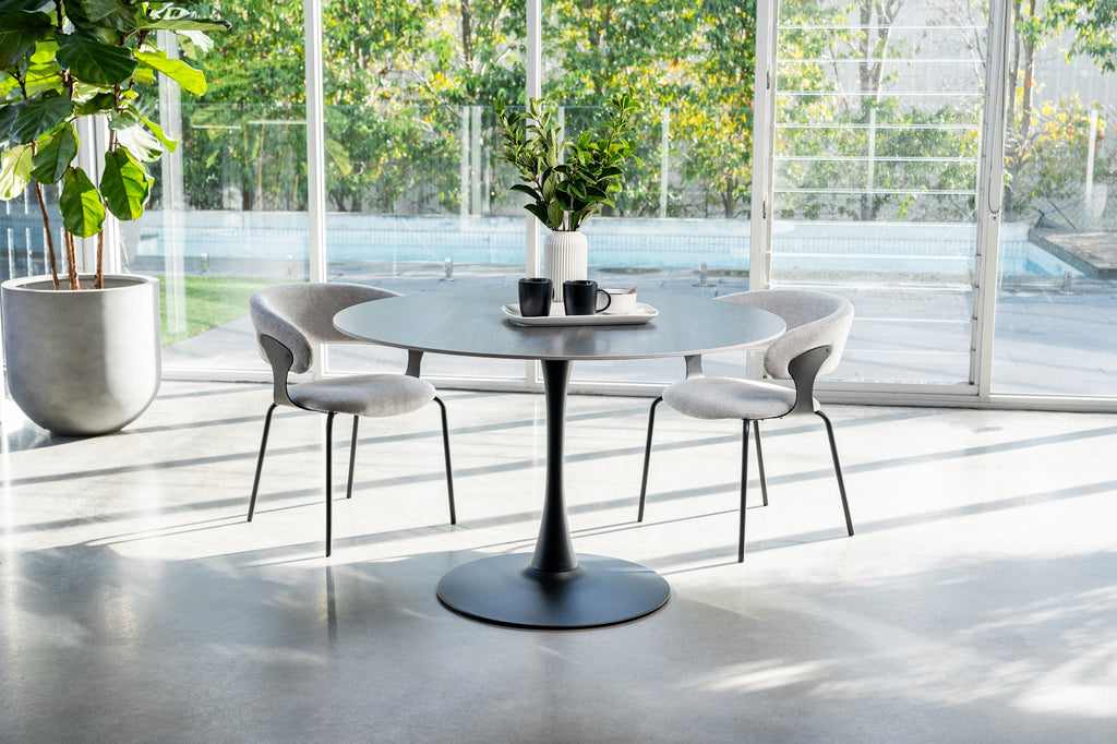 Scandi Large Dining Table Black Sand - image 31