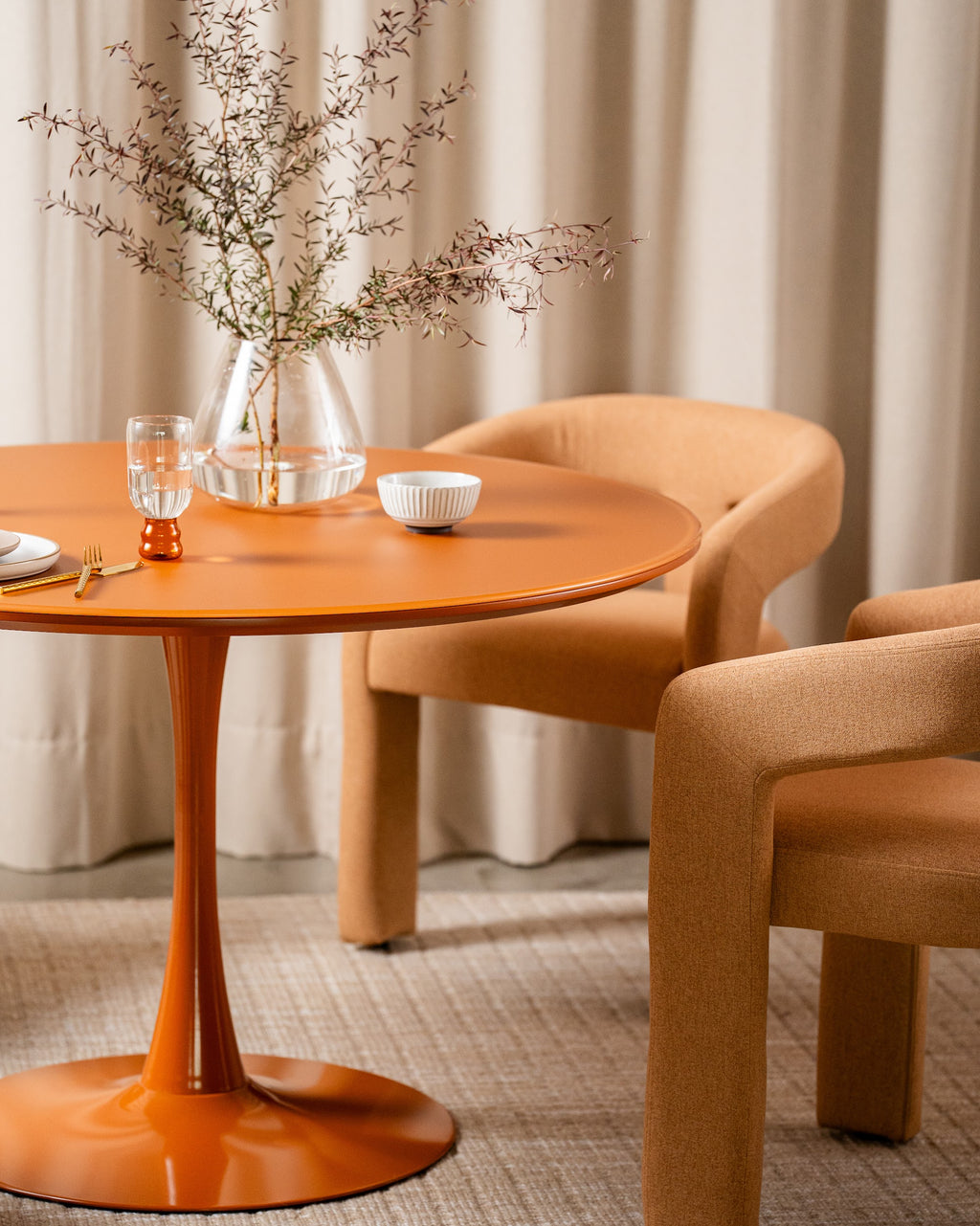 Elan Dining Table Matte Pumpkin - image 25