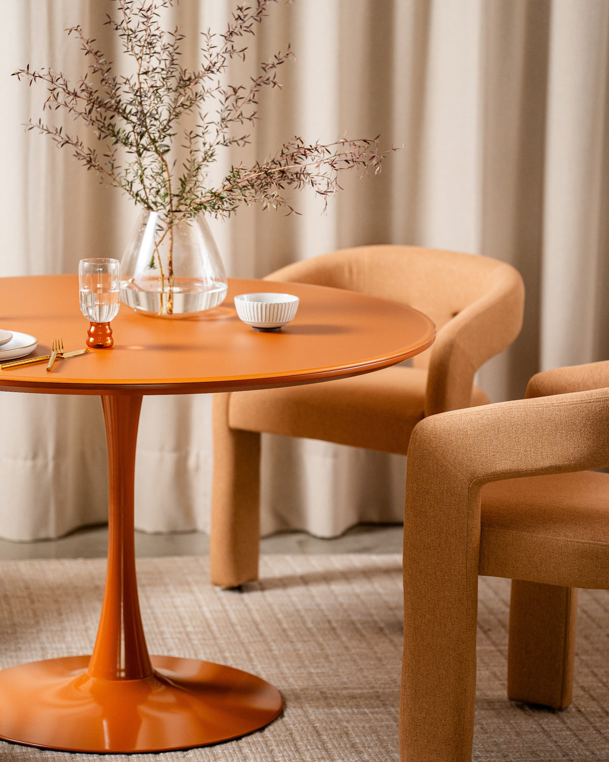 Elan Dining Table Matte Pumpkin - image 25